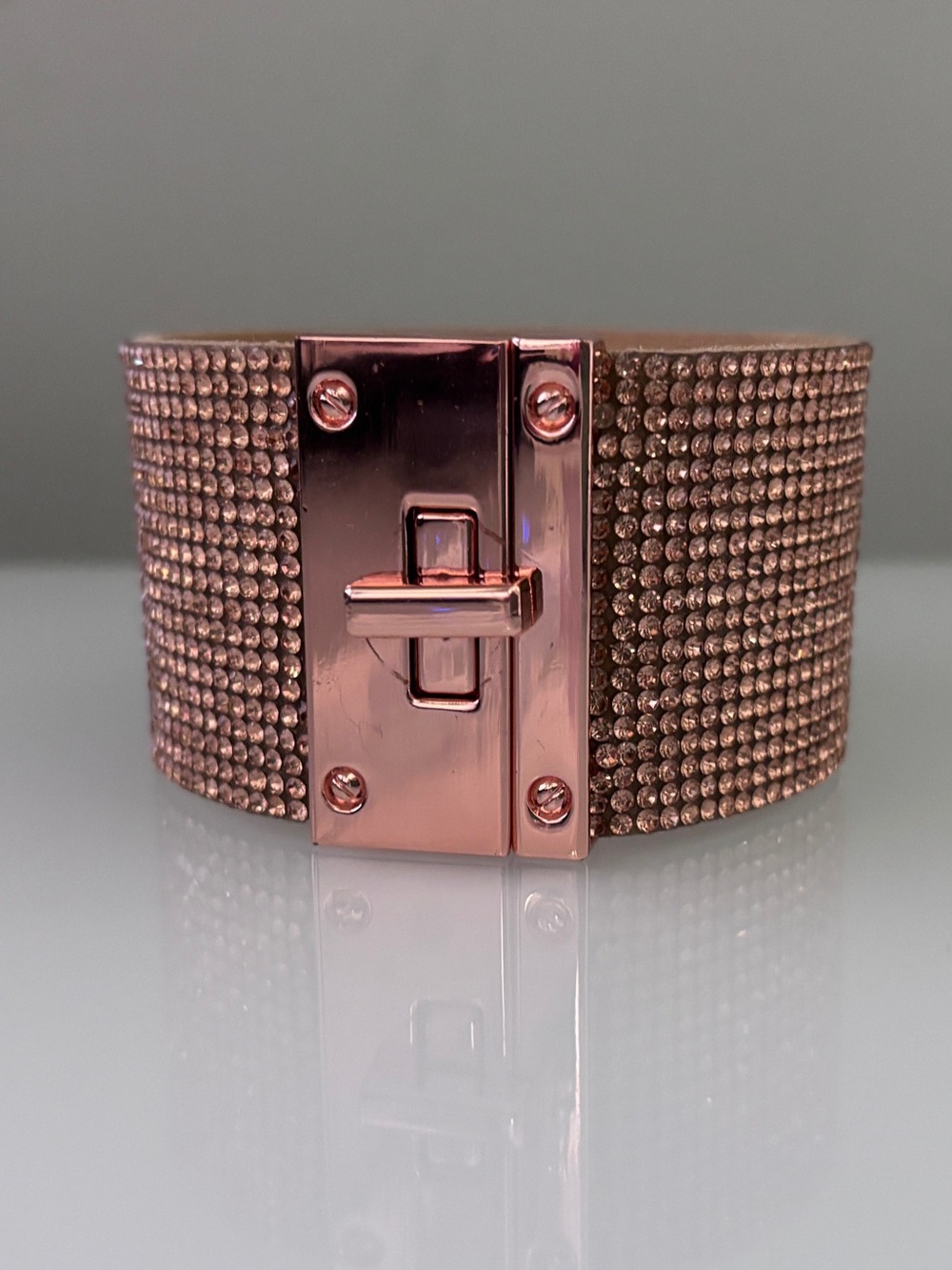 Torrid Rose Gold Crystal Pave Cuff Bracelet